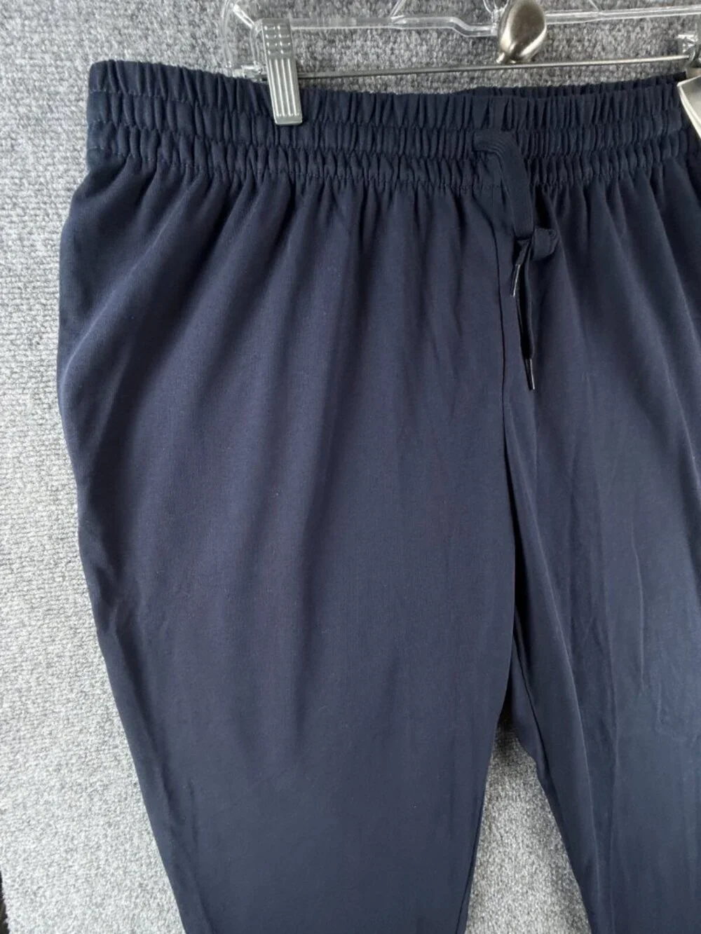 NWT Adidas Track Pants Sweatpants Blue 2XL Elastic Waist Drawstring Tapered Reg